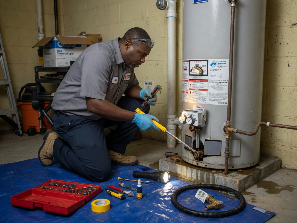 water heater repair in Plaza Midwood